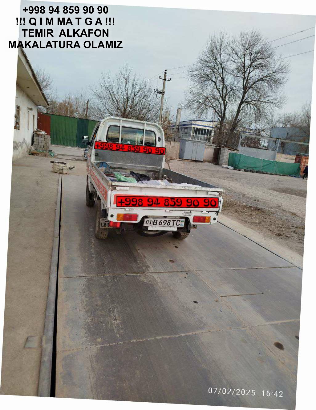 Metallolom qabul qilish Parkent